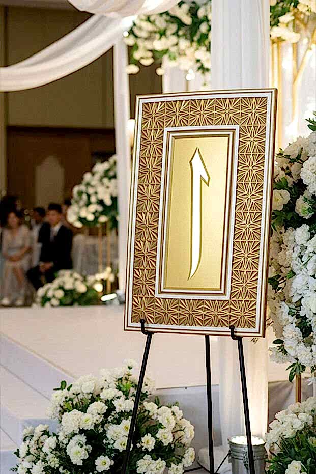 Ahşap İşlemeli Çift Renk Dekoratif Hediyelik Elif tablo